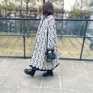 【限定品】ミナペルホネン フード取り外し可能ネイビーコート Sサイズ ロング ミナペルホネン nordic moss ロング ダッフルコート ネイビー 36