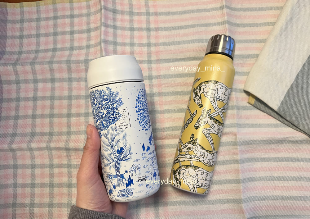 春の旅へ、お気に入りのテキスタイルを携えて。ミナ ペルホネンで見つけるマイボトル